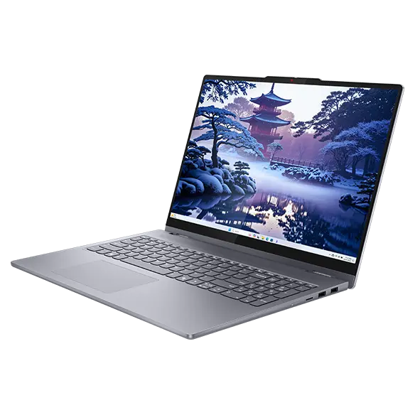 Angle. Lenovo - IdeaPad 5i 2-in-1 16" Touchscreen Laptop - Intel Core Ultra 5 225U - 16GB Memory - 512GB SSD - Luna Grey.