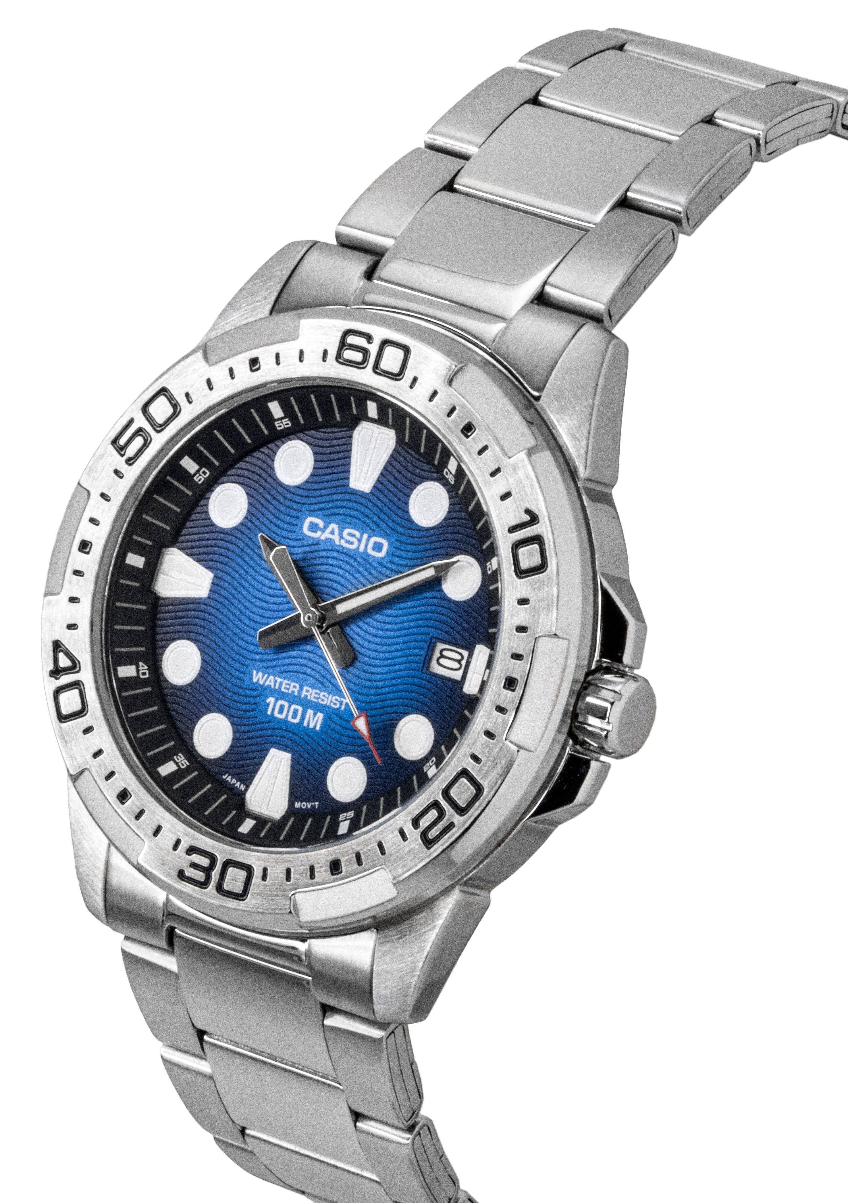 CASIO  
WATER RESIST 100M  
JAPAN MOV'T