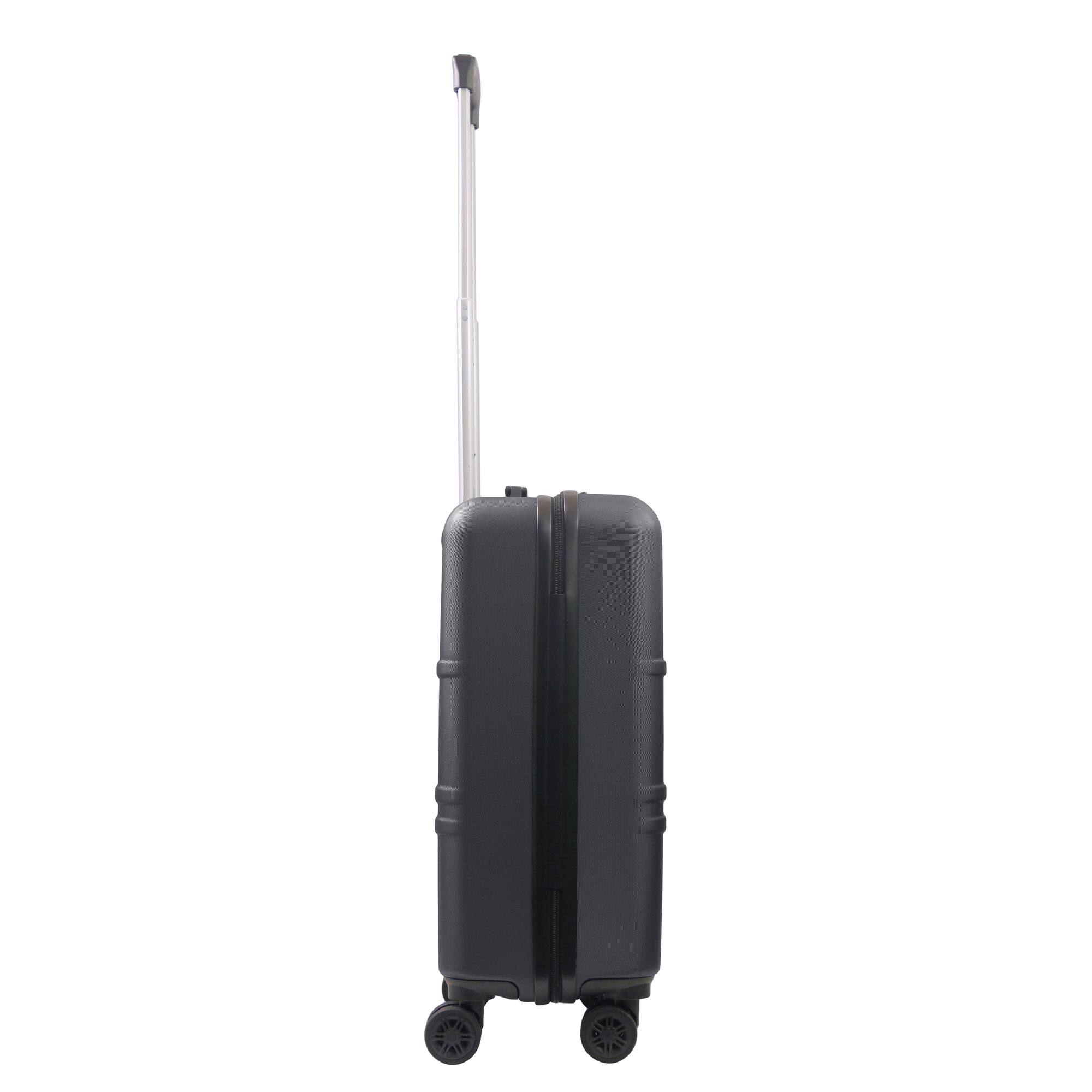 Left. American Dreamliner - 22.5" Hardside Carry-On Luggage - BLACK.