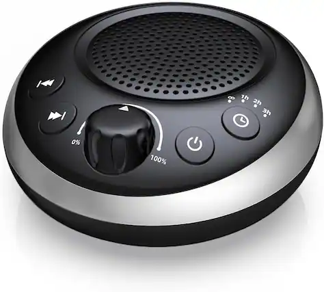 Front. FINEAK - Loud Pink Noise Machine Sleep Machine Nostop 30 Soothing Sounds for Baby Kids Adults - Black.