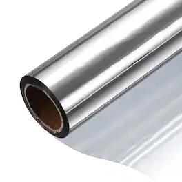 Unique Bargains - PVC Privacy Window Film, One-Way Mirror Reflective Heat Control Static Cling 23.6x9.8ft - Silver