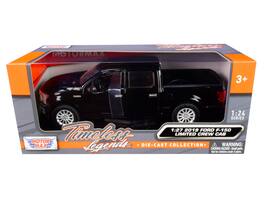 2019 Ford F-150 Limited Crew Cab Pickup Truck 1/24-1/27 Diecast Model Car by Motormax - Black