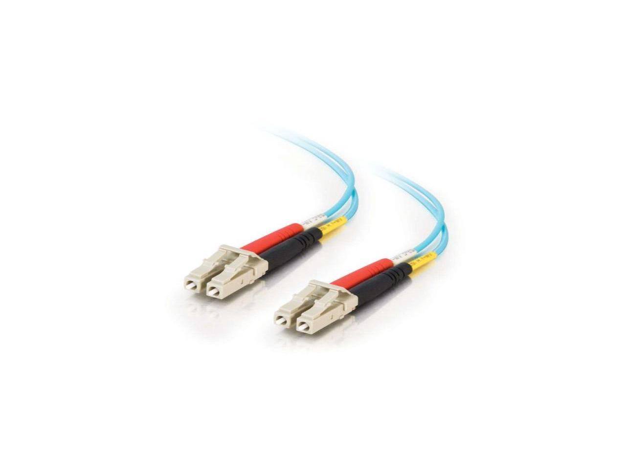 Alt View 1. Cables to Go - C2G 01119 OM3 Fiber Optic Cable - LC-LC 10Gb 50/125 Duplex Multimode PVC Fiber Cable, Aqua (65.6 Feet, 20 Meters).