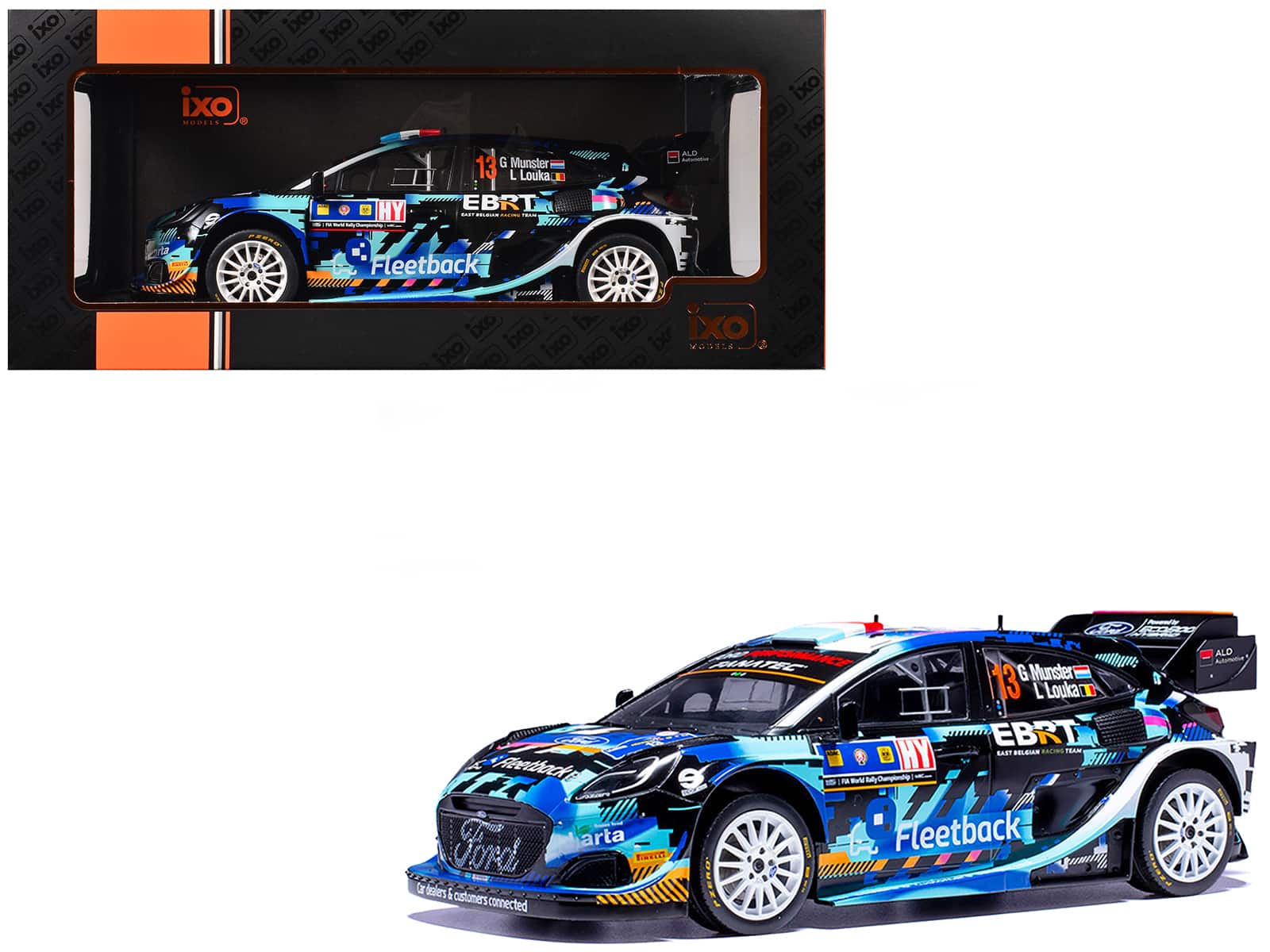 "Ford Puma Rally1 #13 Gregoire Munster - Louis Louka ""Central European Rally"" (2023) 1/18 Diecast Model Car by IXO Models" price history on PriceWatchPro