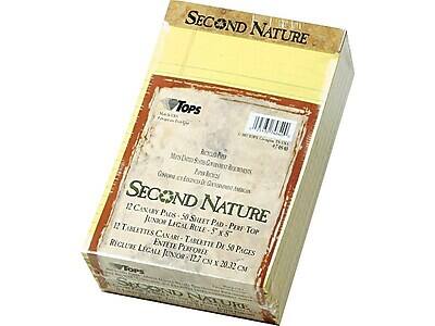 SECOND NATURE

Tops

SECOND NATURE
12 CARTE - 50 SWEET PAD - PERF TOP
12 TABLETTES CANARI - TABLETTES DE 50 PAGES
ENTETE PERFORÉE
RIGLURE LEGAL - 5 X 8
ENTETE PERFORÉE
127 CM X 20.32 CM

Made in Canada
Manufacturé au Canada
Gouvernement du Canada - Government of Canada