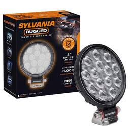 Sylvania - Rugged 4 Inch Round LED Light Pod - Lifetime Limited Warranty - Floodlight 2100 Raw Lumens - Off Road Driving Work