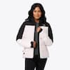 Front. Mobile Warming - Women's Crest 2.0 Heated Jacket - Black/White.