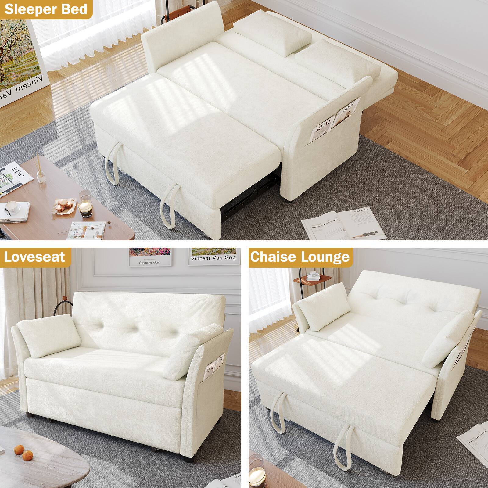 Sleeper Bed  
Loveseat  
Chaise Lounge