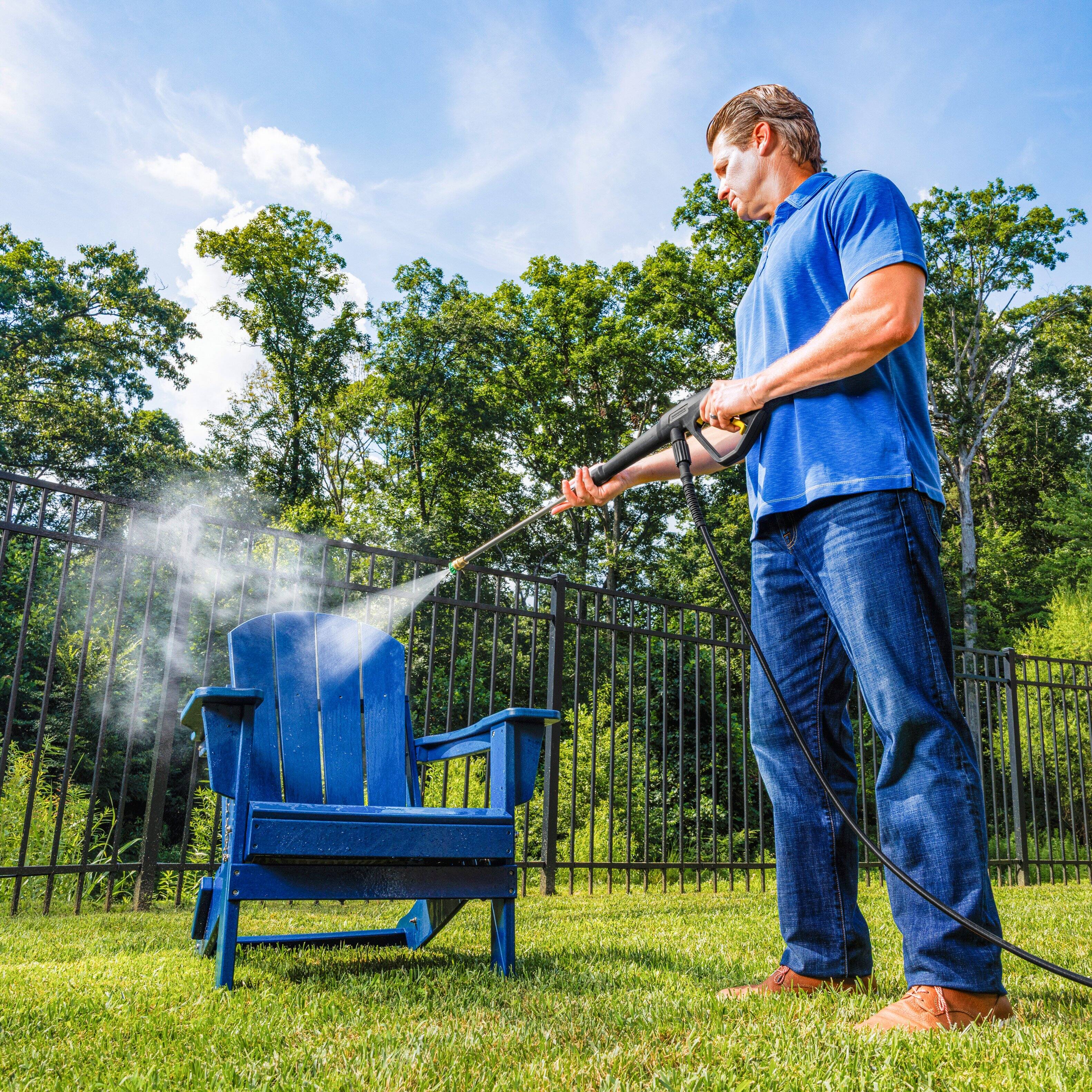 Alt View 4. Karcher - K 4 Foam Cannon 1900 PSI Electric Pressure Washer with Turbo Nozzle and Large Wheels for All-Terrain Cleaning.