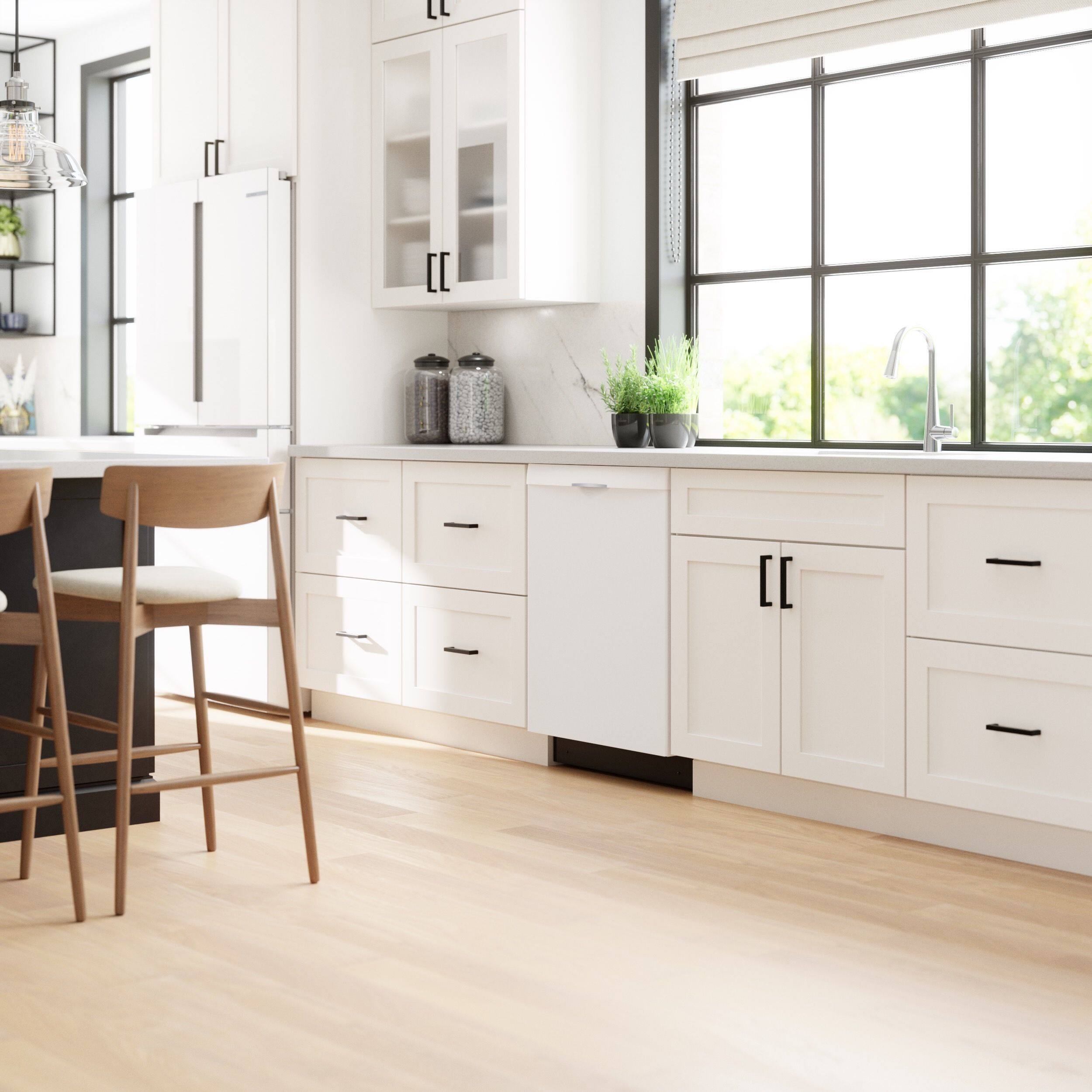 Alt View 7. Bosch - 300 Series 24" Top Control Smart Built-In Stainless Steel Tub Dishwasher with 3rd Rack, 46 dBA - White.