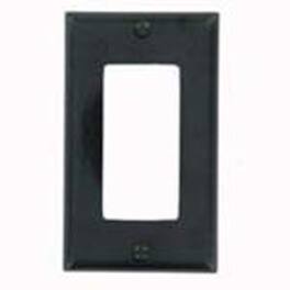 Leviton - 004-80401-00E Single Gang Decora GFCI Wallplate - Black