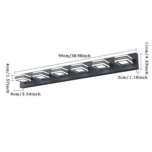 99cm/38.98inch  
4cm/1.57inch  
9cm/3.54inch  
11cm/4.33inch  
3cm/1.18inch