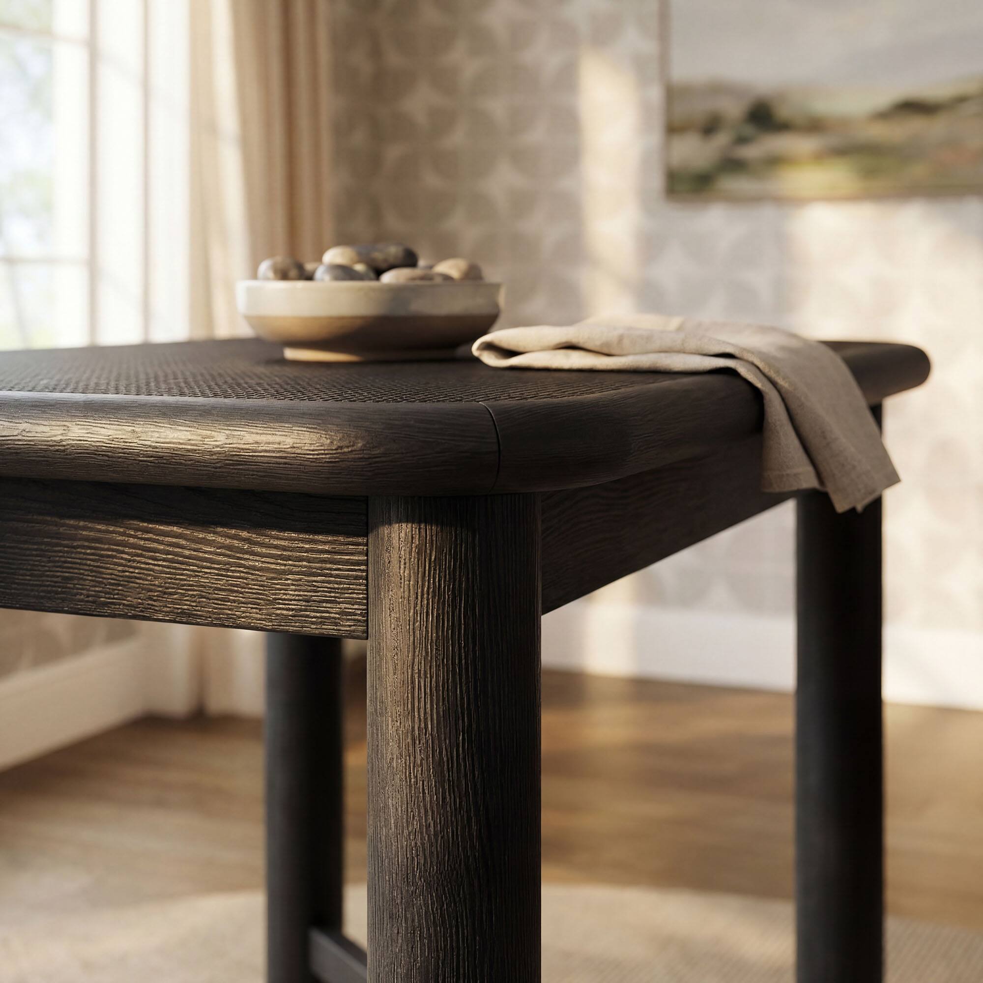 Alt View 1. Modway - Alvia Rectangular 60" Oak Wood Bar Table by Modway - Black.