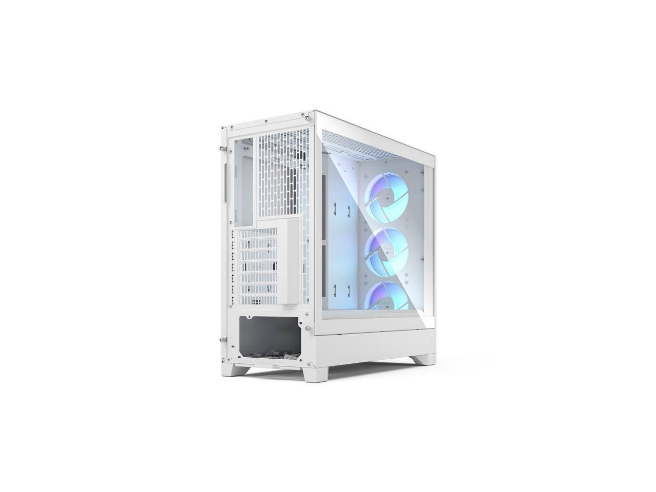 Alt View 1. Fractal Design - Fractal Design Pop 2 Air White RGB - Tempered Glass - Mesh Front Panel - 3x 120mm RGB Fans - Spacious ATX/mATX/ITX Case - White.