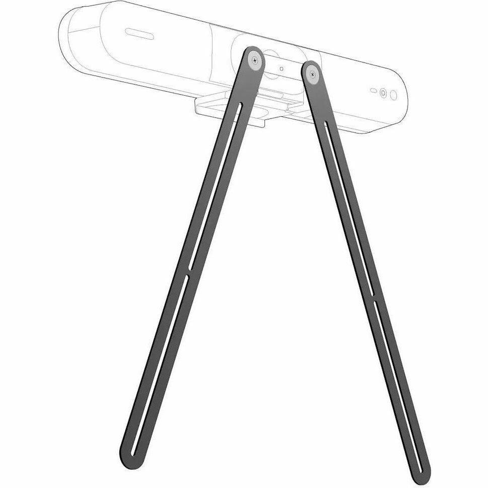 Alt View 3. Logitech - Logitech Mounting Adapter Kit for Video Bar, TV, Display - 65" Screen Support - VESA Mount Compatible - Black.