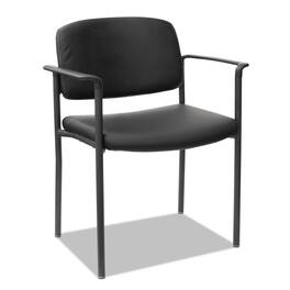 Alera - Sorrento Series Ultra-Cushioned Stacking Guest Chair, 25.59" x 24.01" x 33.85", 2/Carton - Black