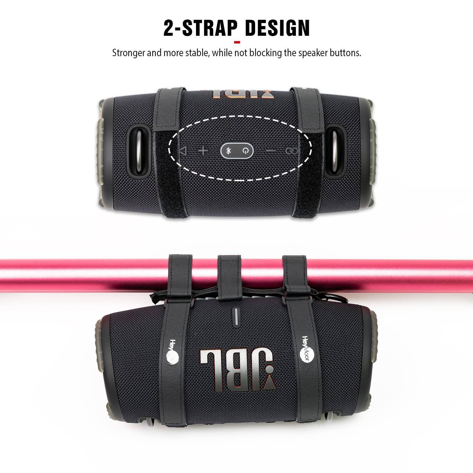 2-STRAP DESIGN  
Stronger and more stable, while not blocking the speaker buttons.