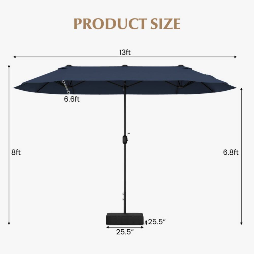 PRODUCT SIZE  
13ft 6.6ft 8ft 6.8ft 25.5" 25.5"