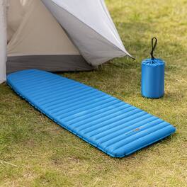 BreeBe - Waterproof 3-Inch Inflatable Camping Mattress for Outdoor Sleeping - Blue