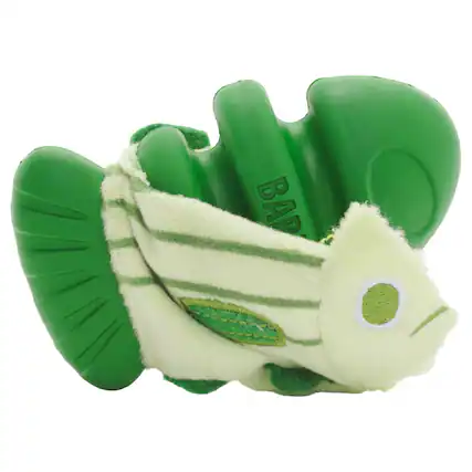 Front. BARK - Bark Plush Bass Dog Toy 1 pk - Green.