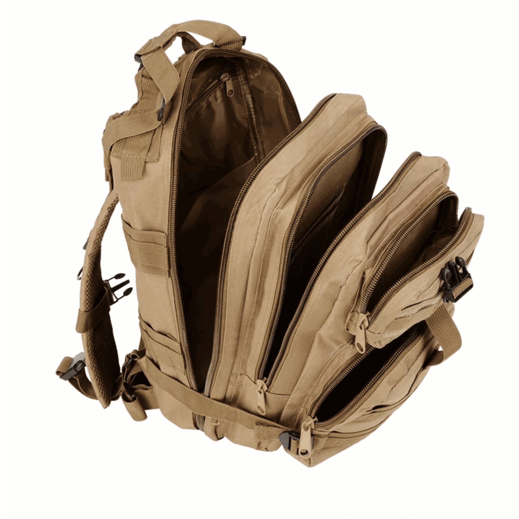 Alt View 5. XGear Tactical - Small 30L Tactical Backpack Survival Bag - Khaki.