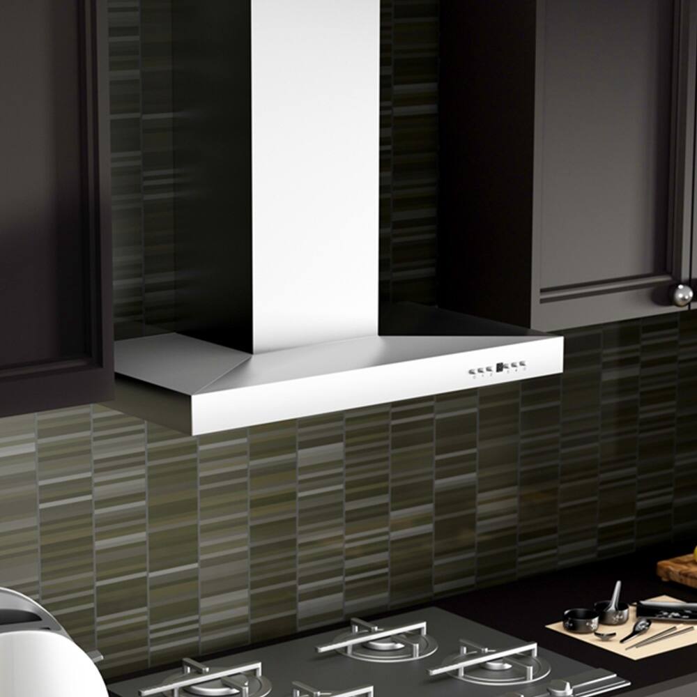 Alt View 18. ZLINE - ZLINE 42 in. Convertible Vent Wall Mount Range Hood in Stainless Steel (KE-42) - Stainless steel.