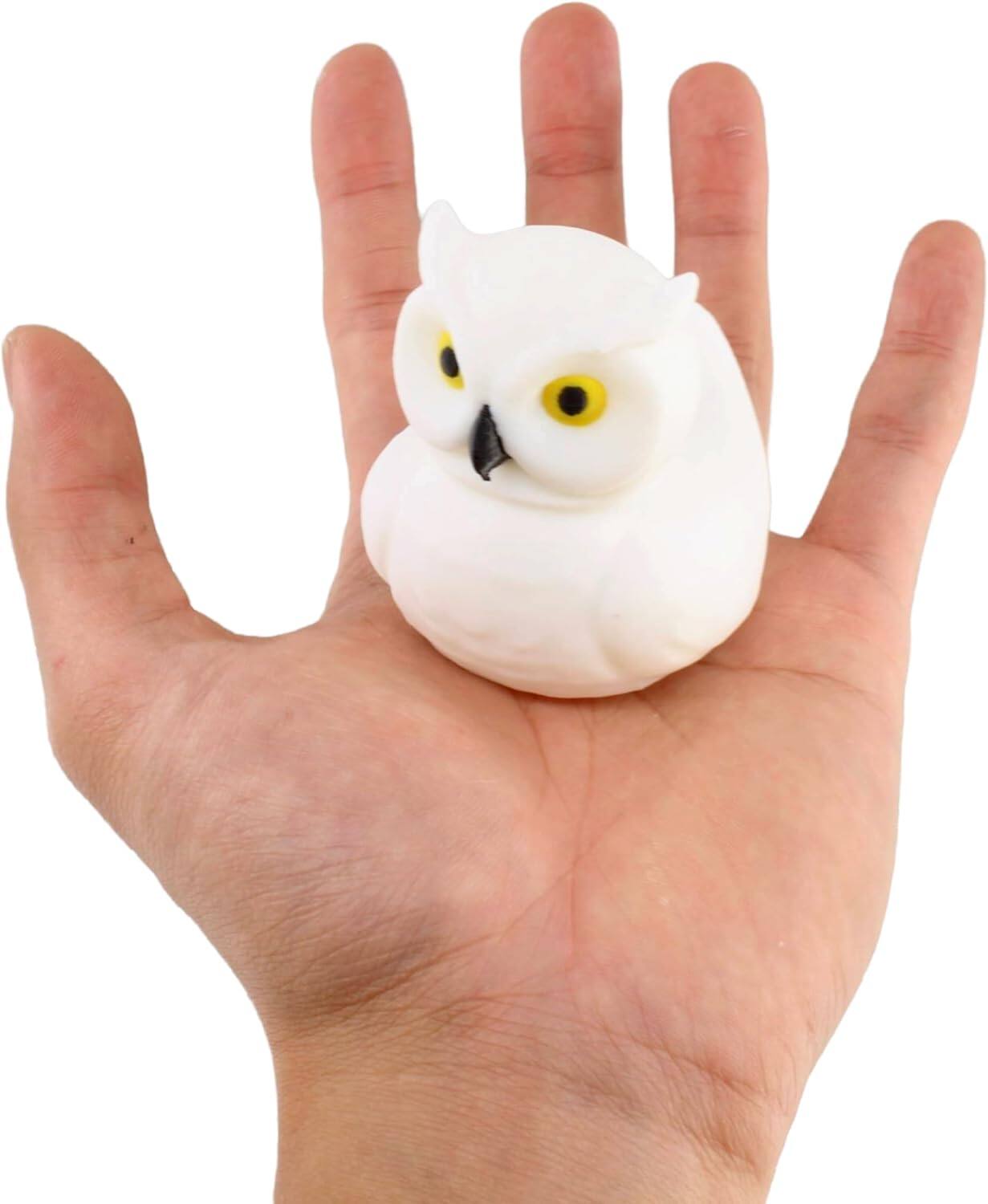 Back. JuzToys - Owl Duck Figurine, 4x4 Ducking, Fun Car Dashboard Accessory, Unique Owl Gifts, Ducks for Cars by PowerTRC - White.