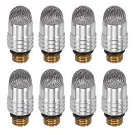 Unique Bargains - 8pcs 6mm Fiber Tips with External Thread for Capacitive Stylus Pen Replacement - Gray