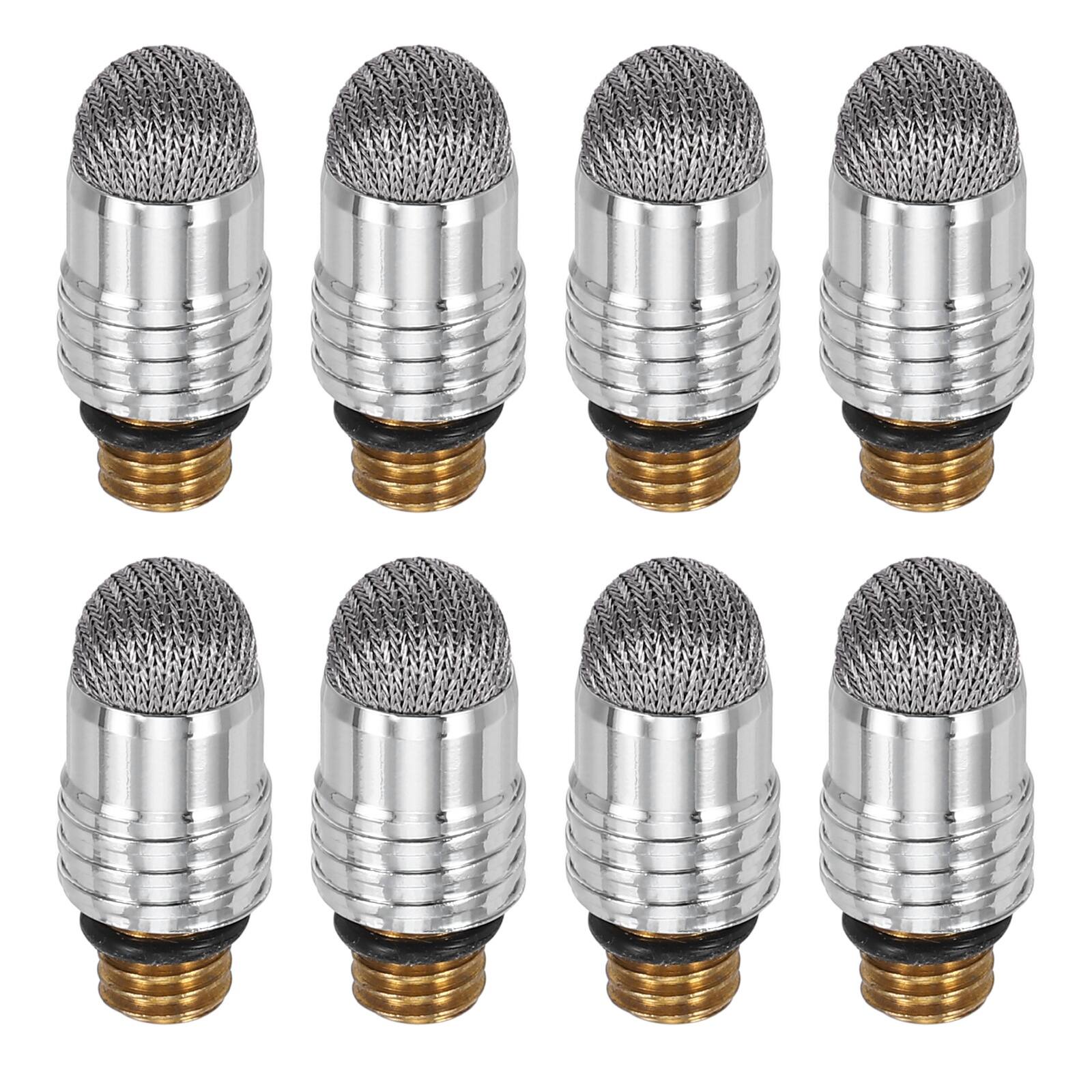 Front. Unique Bargains - 8pcs 6mm Fiber Tips with External Thread for Capacitive Stylus Pen Replacement - Gray.
