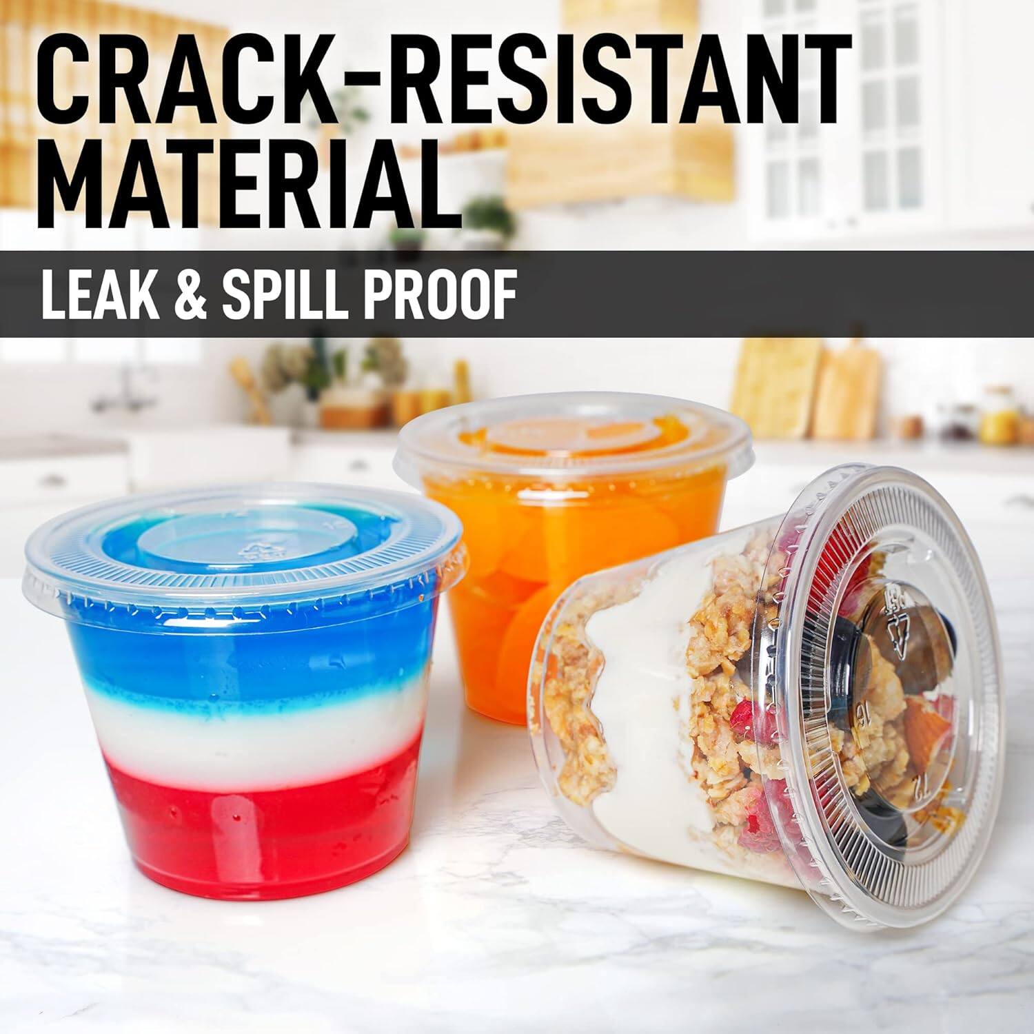 CRACK-RESISTANT MATERIAL  
LEAK & SPILL PROOF