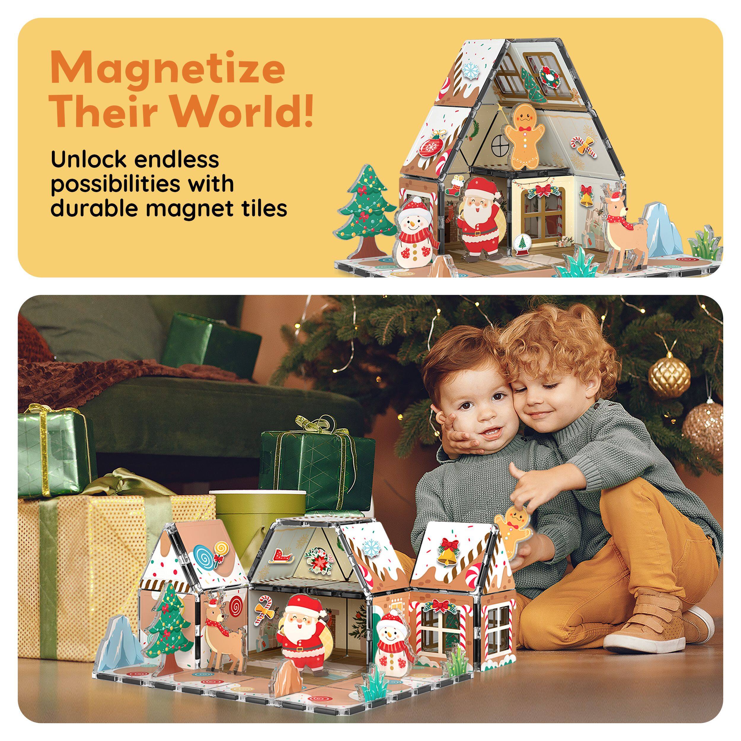 Magnetize Their World! Unlock endless possibilities with durable magnet tiles