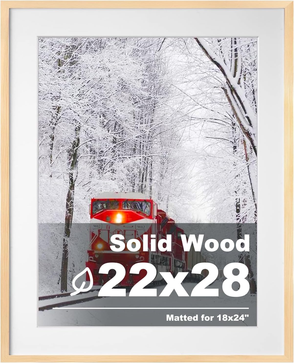 blue 12x16 Picture Frame White Covered by Plexiglass Made of Solid Wood ...