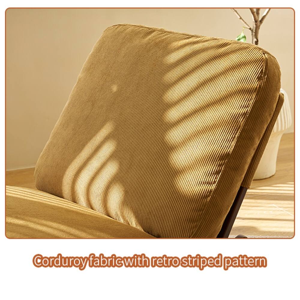 Corduroy fabric with retro striped pattern