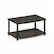 Front. Furinno - Turn-N-Tube No Tools 2-Tier Elevated TV Stands - Dark Brown/Black.