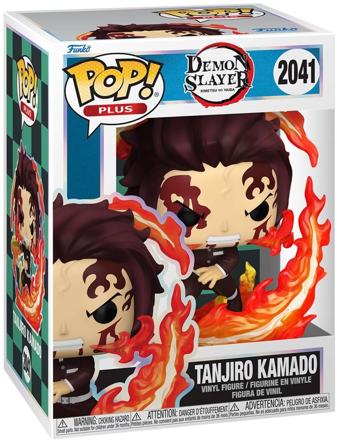 **Funko POP! Plus**

**Demon Slayer Kimetsu no Yaiba**

**2041**

**Tanjirō Kamado**

**Vinyl Figure / Figurine en Vinyle / Figura de Vinil**

**Warning: Choking Hazard. Small parts. Not suitable for children under 36 months.**

**Attention: Danger d'étouffement. Petites pièces. Ne convient pas aux enfants de moins de 36 mois.**

**Advertencia: Peligro de asfixia. No es adecuado para niños menores de 36 meses.**