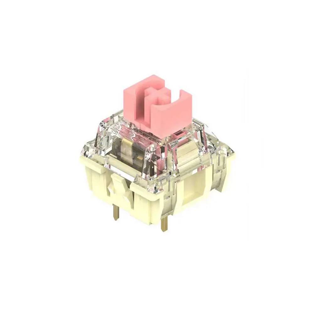 Front. Pro Link Techs - Gold Pink 3-Pin Mechanical Linear Switches - Pink.