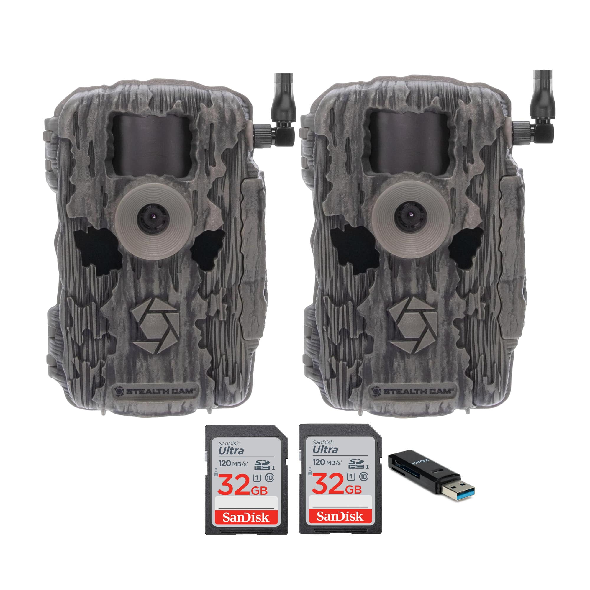 Muddy - Stealth Cam Fusion X-Pro 36MP 720P Cellular Dual Sim Trail Camera 2-Pack Bundle price history on PriceWatchPro