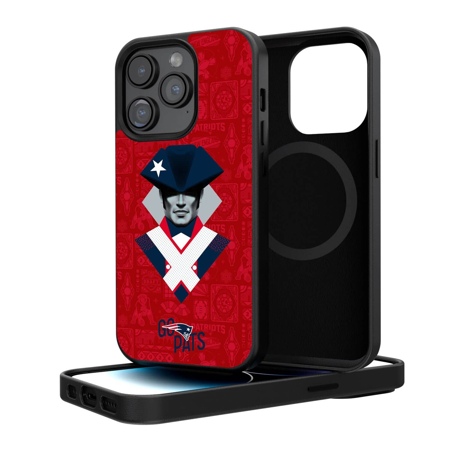 Keyscaper - NFL - New England Patriots - iPhone Magnetic Bump Case - 15 Pro - Black price history on PriceWatchPro
