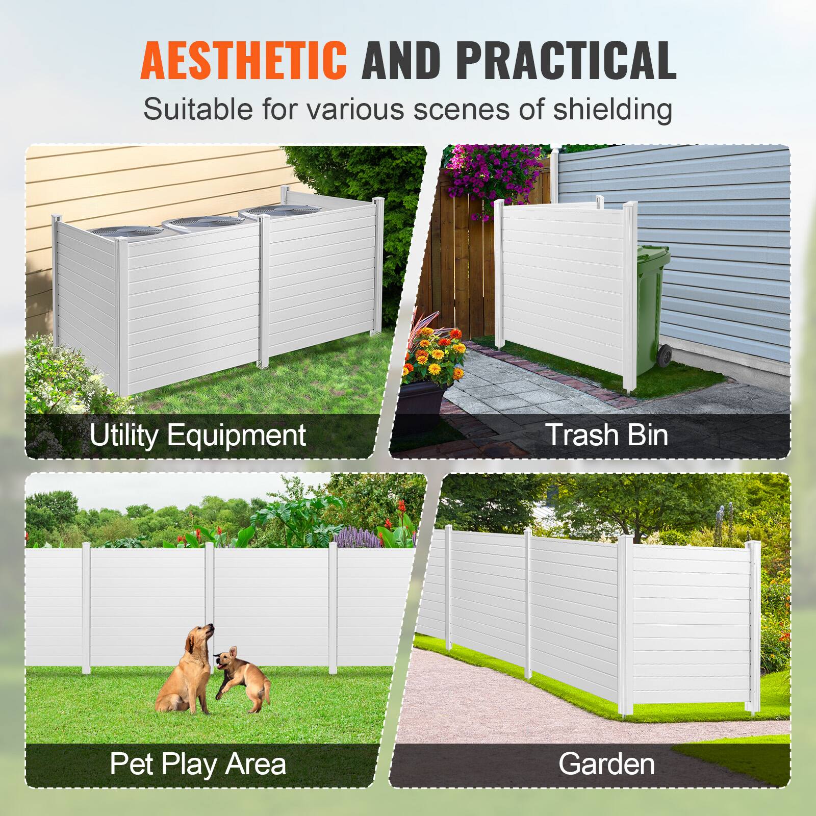 AESTHETIC AND PRACTICAL
Suitable for various scenes of shielding
Utility Equipment
Trash Bin
Pet Play Area
Garden