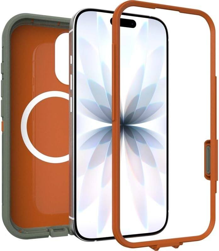 Alt View 2. OtterBox - OtterBox iPhone 17 (Only) - Defender Series XT Case, Includes Holster Clip Kickstand, Snaps on MagSafe, Rugged & Durable - Realtree APX (Camo).