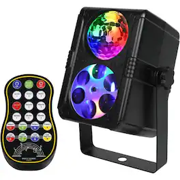 RTMB - Sound-Control Disco Ball Strobe Light, Remote DJ Party Light, Multicolor