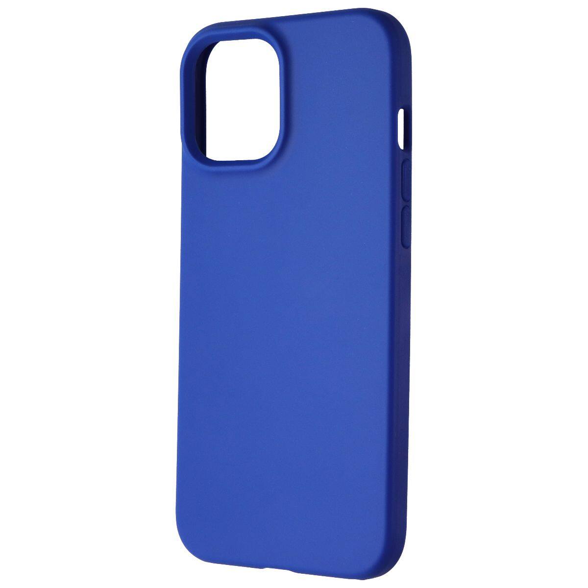 Front. Tech21 - Tech21 Evo Slim Series Flexible Gel Case for Apple iPhone 12 Pro Max - Blue - Blue.