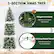 3-SECTION XMAS TREE:
* Hinged Structure: Make branches expand automatically
* Folding Metal Stand: Anti-slip foot pads are friendly to the floor