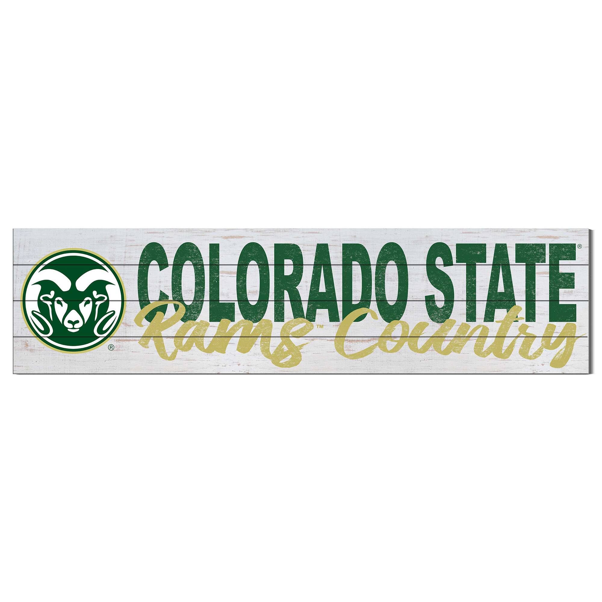 Colorado State Rams 10'' x 40'' Logo Sign