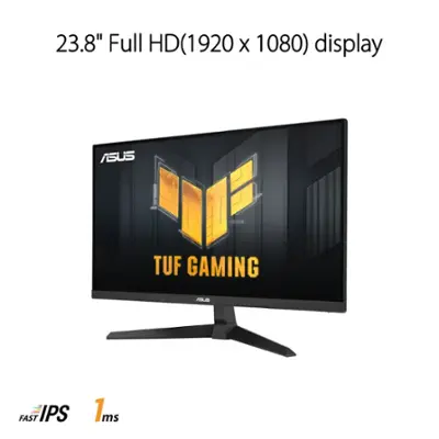 ASUS - TUF Gaming 23.8" IPS FHD 1080P 180Hz 1ms FreeSync Premium Gaming Monitor (DisplayPort, HDMI) - Black - Black - Black