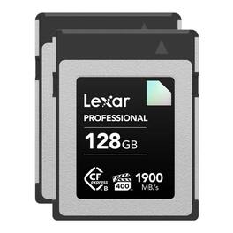 Lexar - Diamond Series Professional 128GB CFexpress Type-B Memory Card (2-Pack)