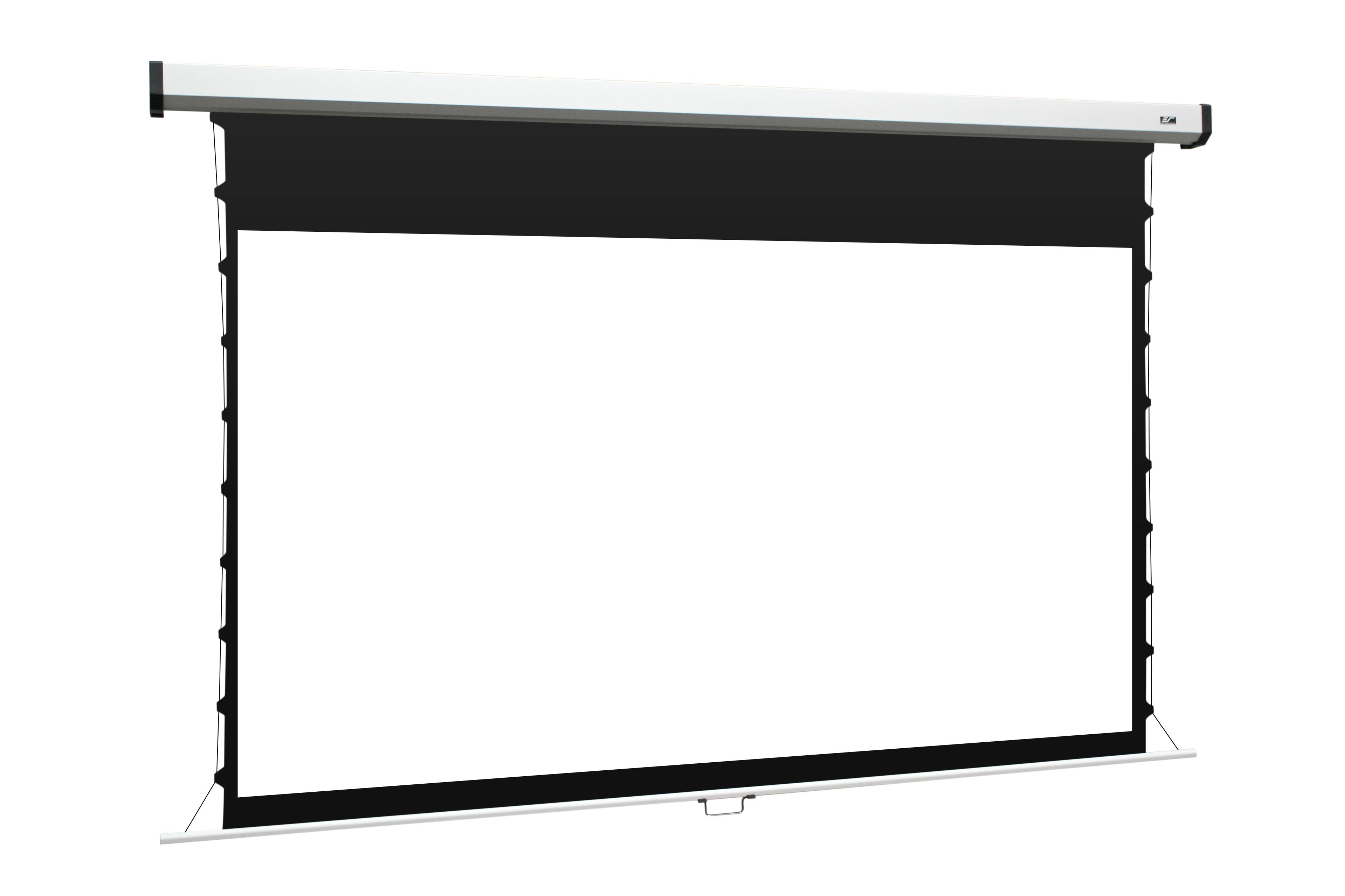 Angle. Elite Screens - Elite Screens 125" Manual Tab-Tension 2 Series Screen - White.