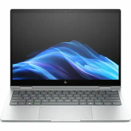Front. HP - HP EliteBook 8 Flip G1i 13.3" Touchscreen Convertible 2 in 1 Notebook - WUXGA - 60 Hz - Intel Core Ultra 7 265U - vPro - Meteor Silver.