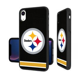 Keyscaper - NFL - Pittsburgh Steelers iPhone Stripe Design Bump Case - 14 - Multicolor