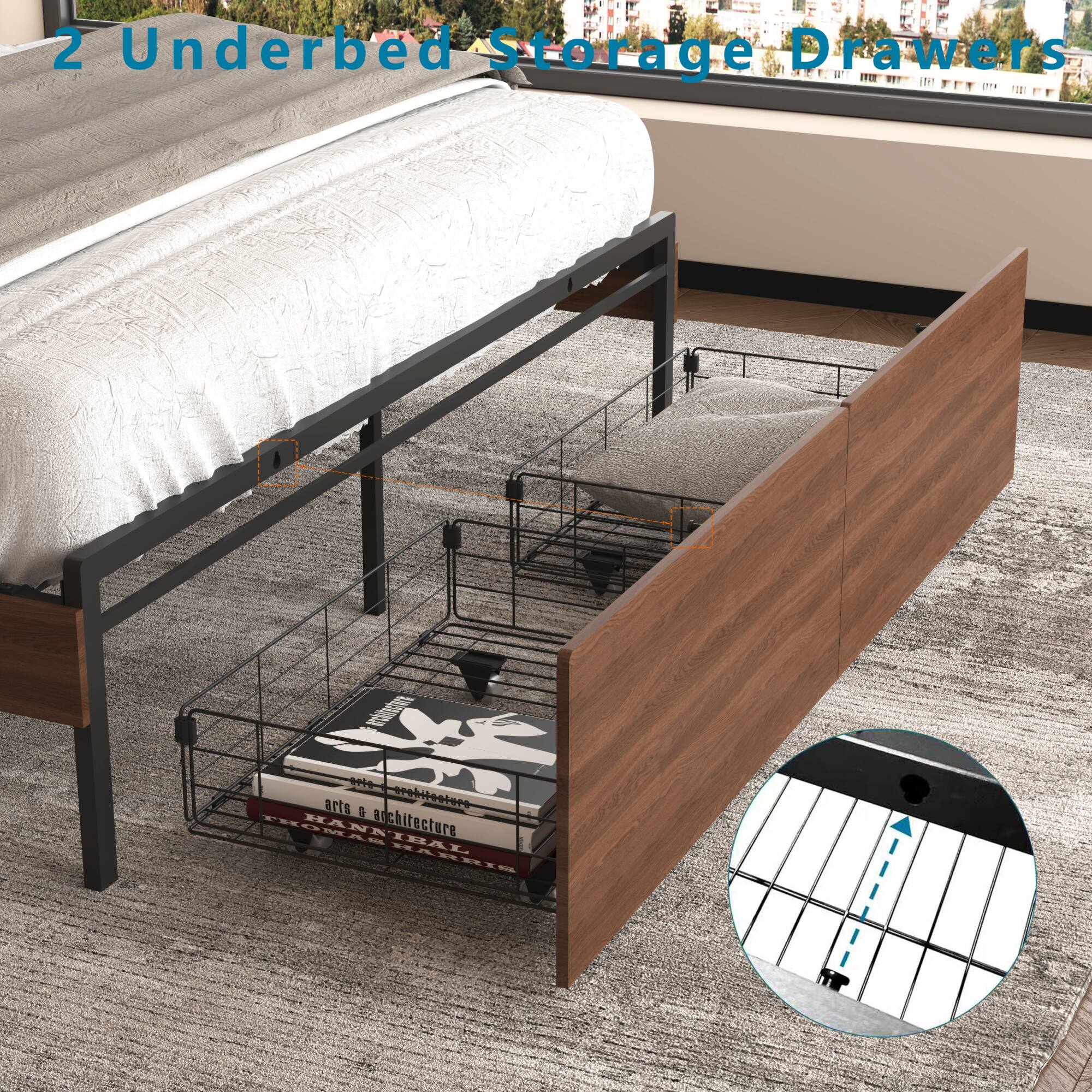 2 Underbed Storage Drawers